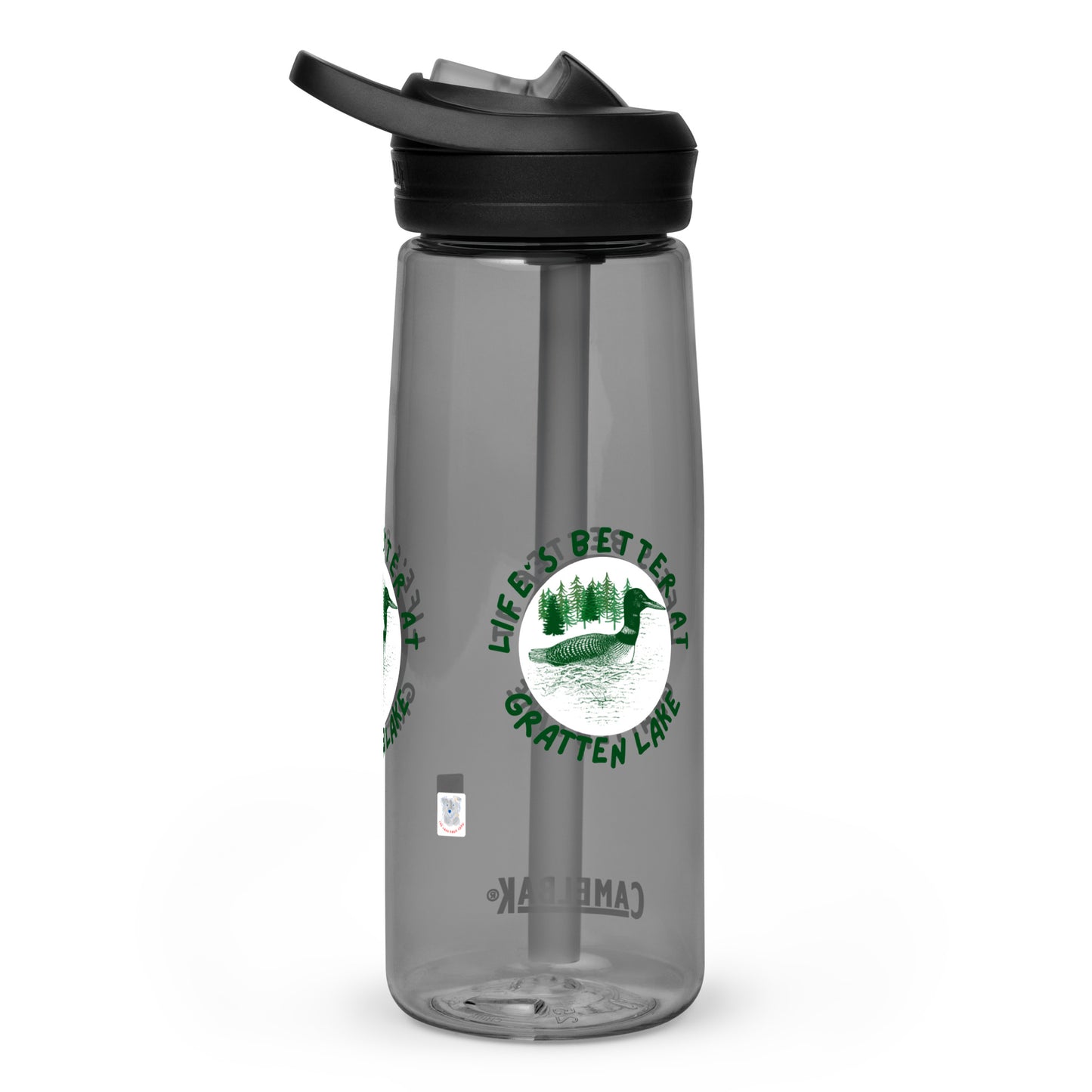 Gratten Lake Quebec Sports water bottle