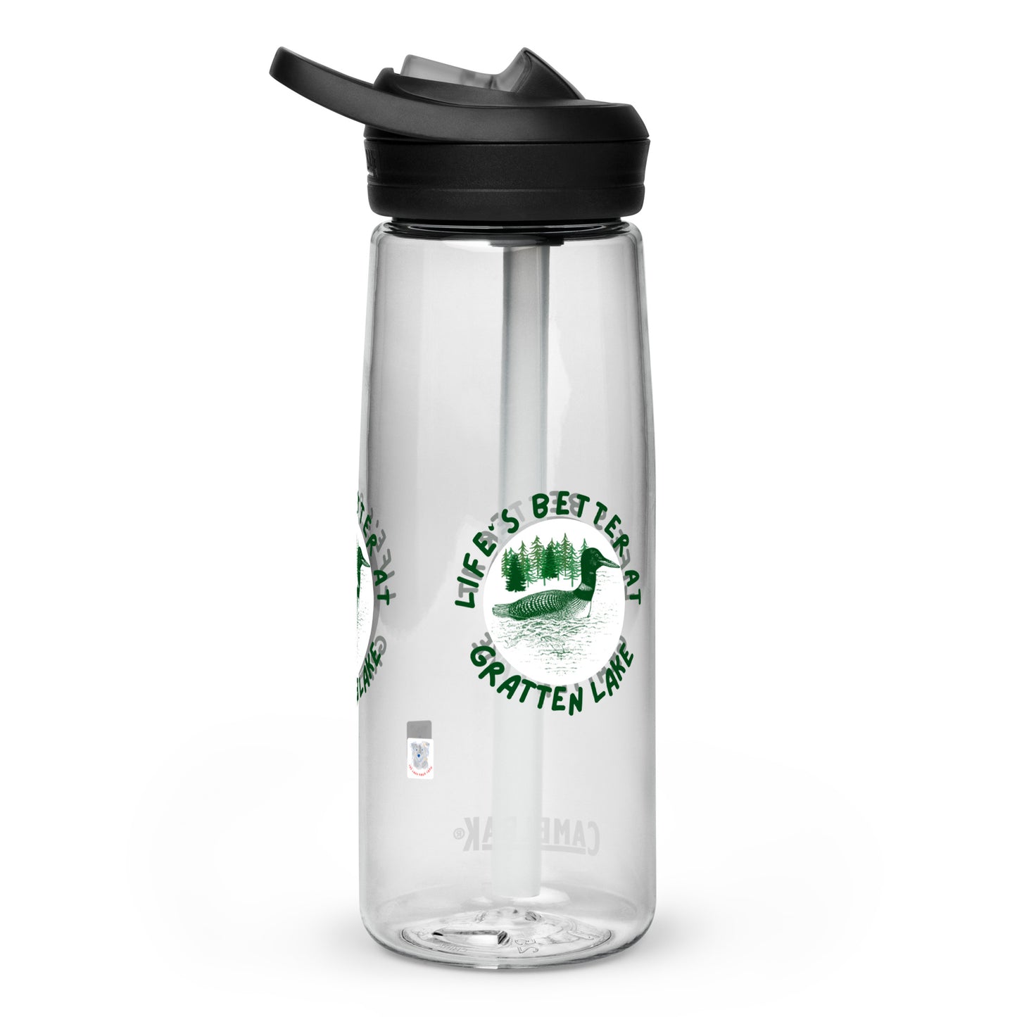 Gratten Lake Quebec Sports water bottle